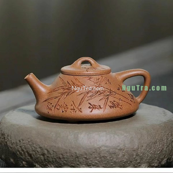 Ấm Tử Sa Thanh Phong Tự Dã Thạch Biều